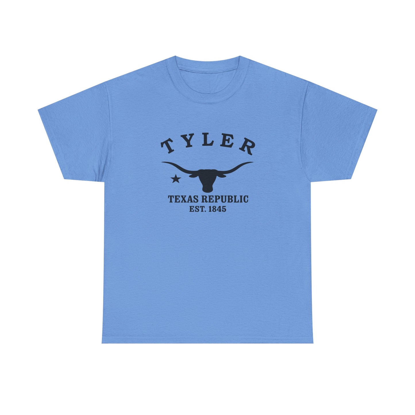 Tyler Texas Vintage Retro Unisex Heavy Cotton Tee - Black Logo