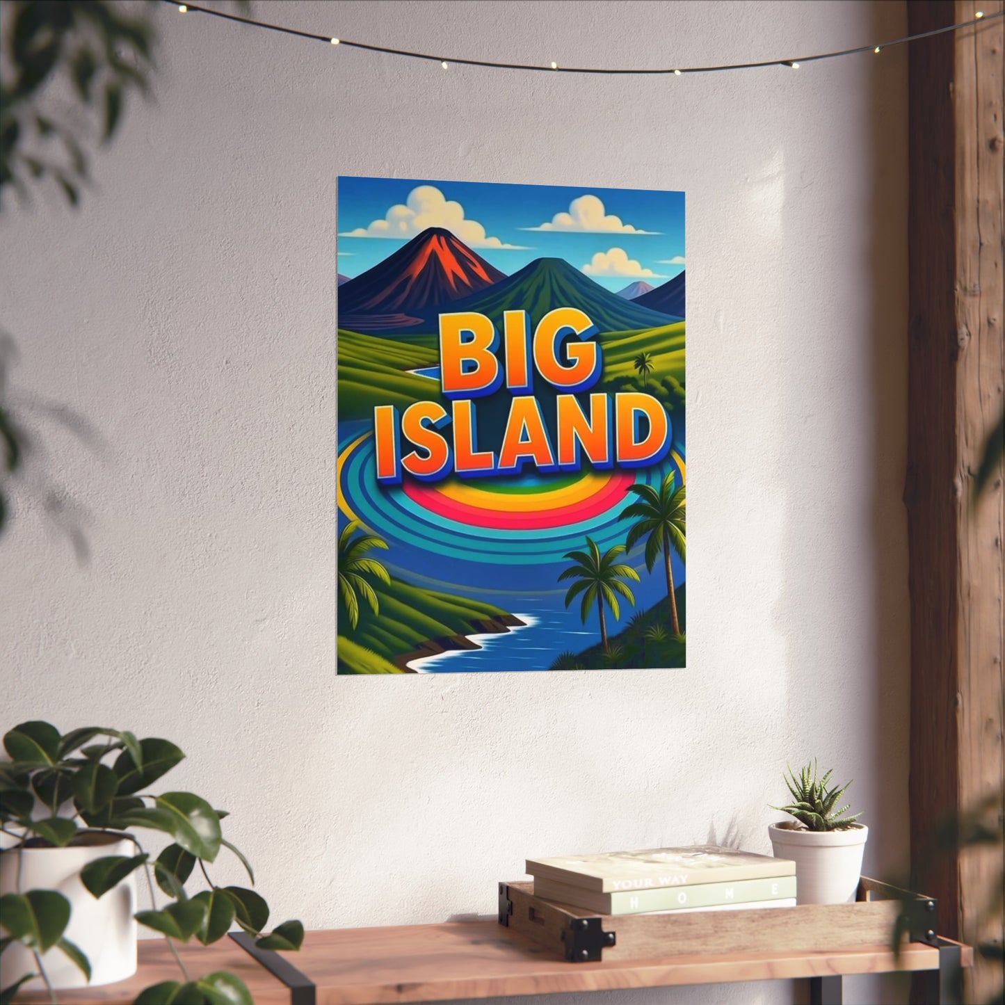 Big Island Hawaii Vintage Retro Giclée Print Art Series Poster