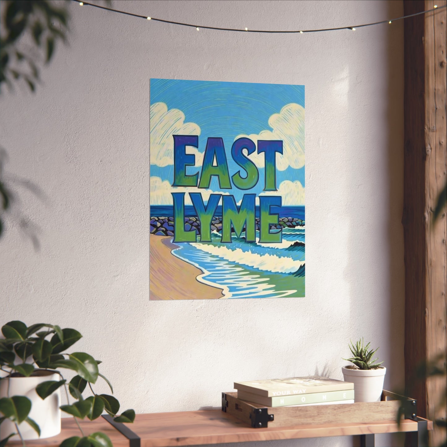 East Lyme Connecticut Vintage Retro Giclée Print Art Series Poster