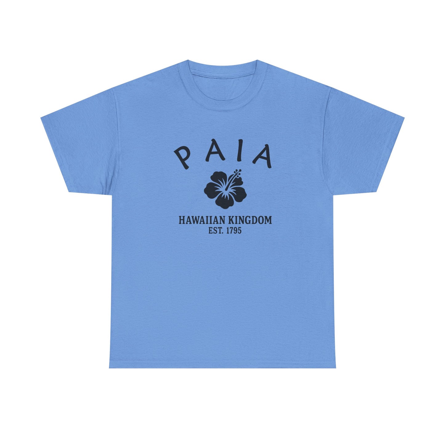 Paia Hawaii Vintage Retro Unisex Heavy Cotton Tee - Black Logo