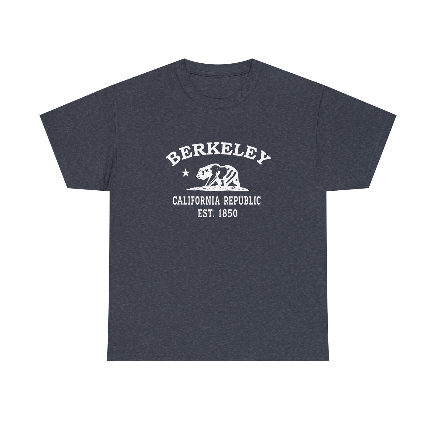Berkeley California Vintage Retro Unisex Heavy Cotton Tee - White Logo
