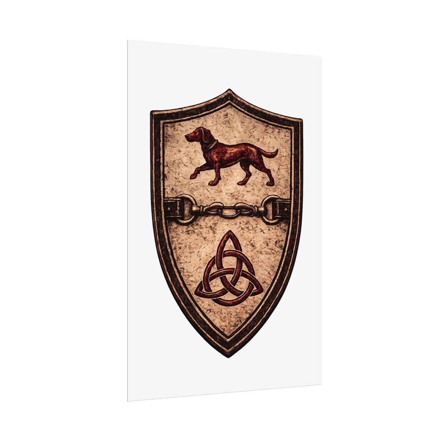 №108 Knight Crest Heraldic Poster — Live Your Best Knight · Temperantia Fiducia Perseverantia