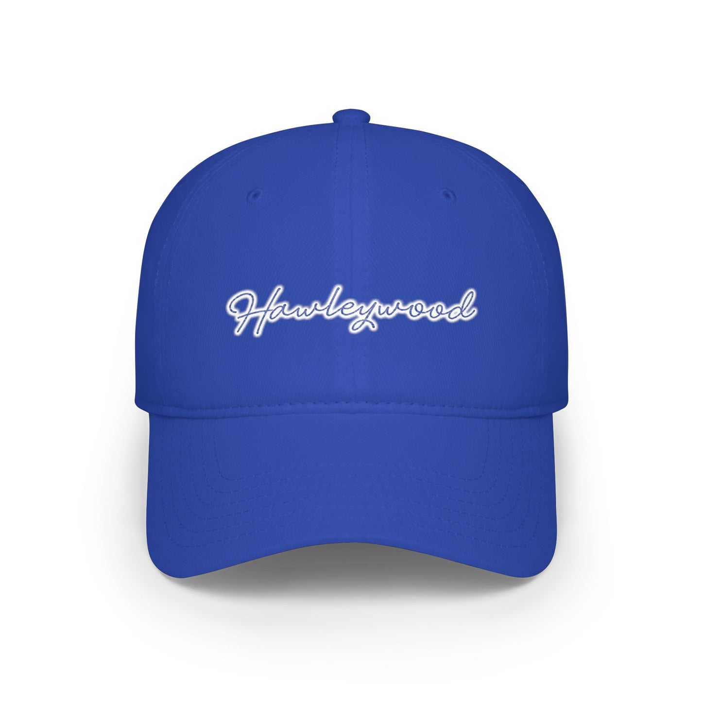 Hawleywood Vintage Retro Cotton Cap — White Logo