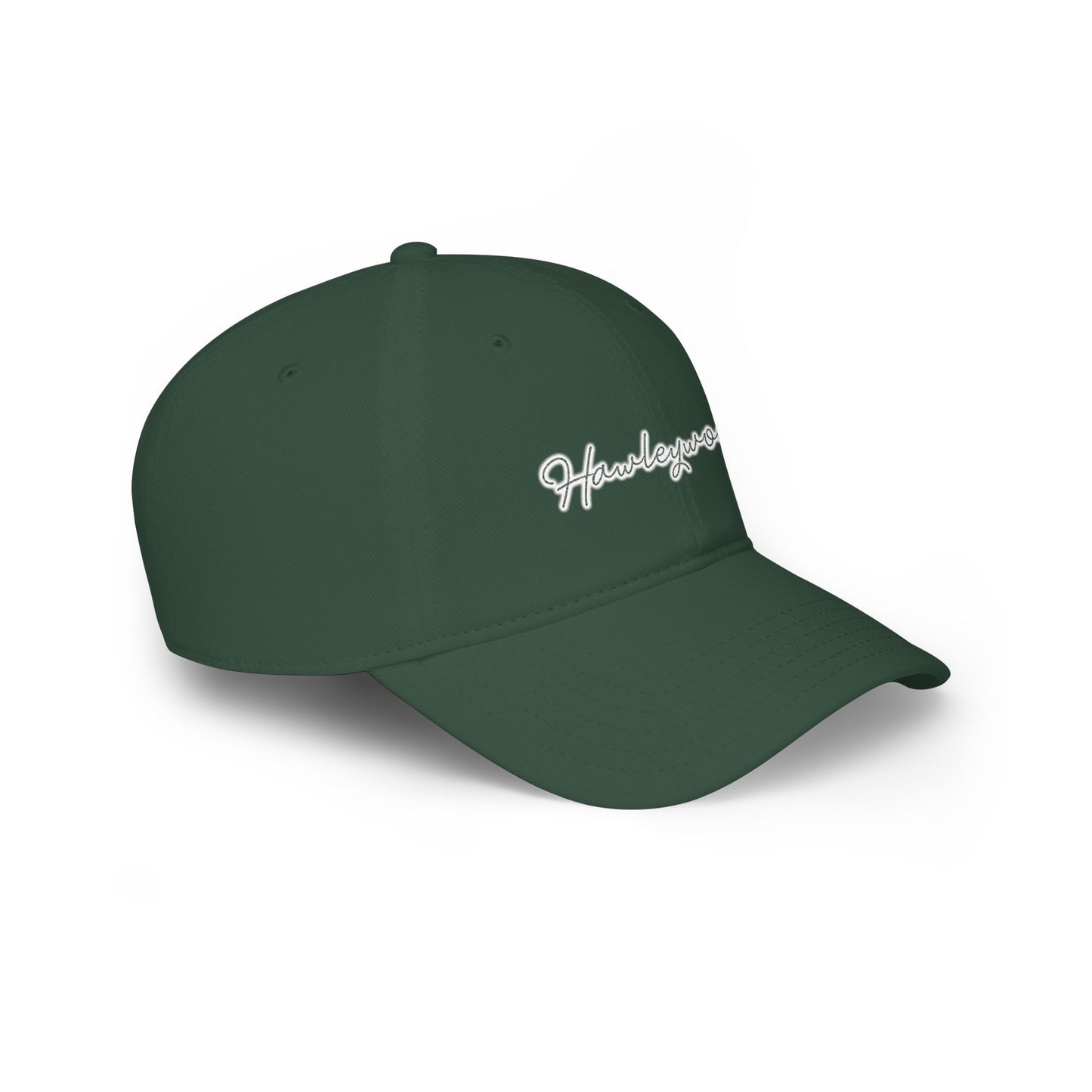 Hawleywood Vintage Retro Cotton Cap — White Logo