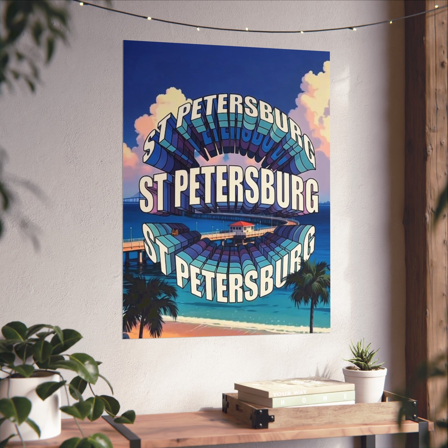 St Petersburg Florida Vintage Retro Giclée Print Art Series Poster