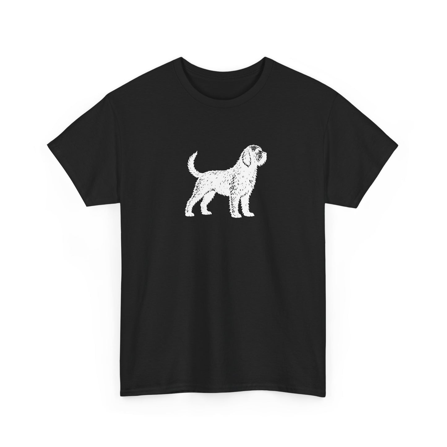 Otterhound Vintage Retro Unisex Heavy Cotton Tee - Standing