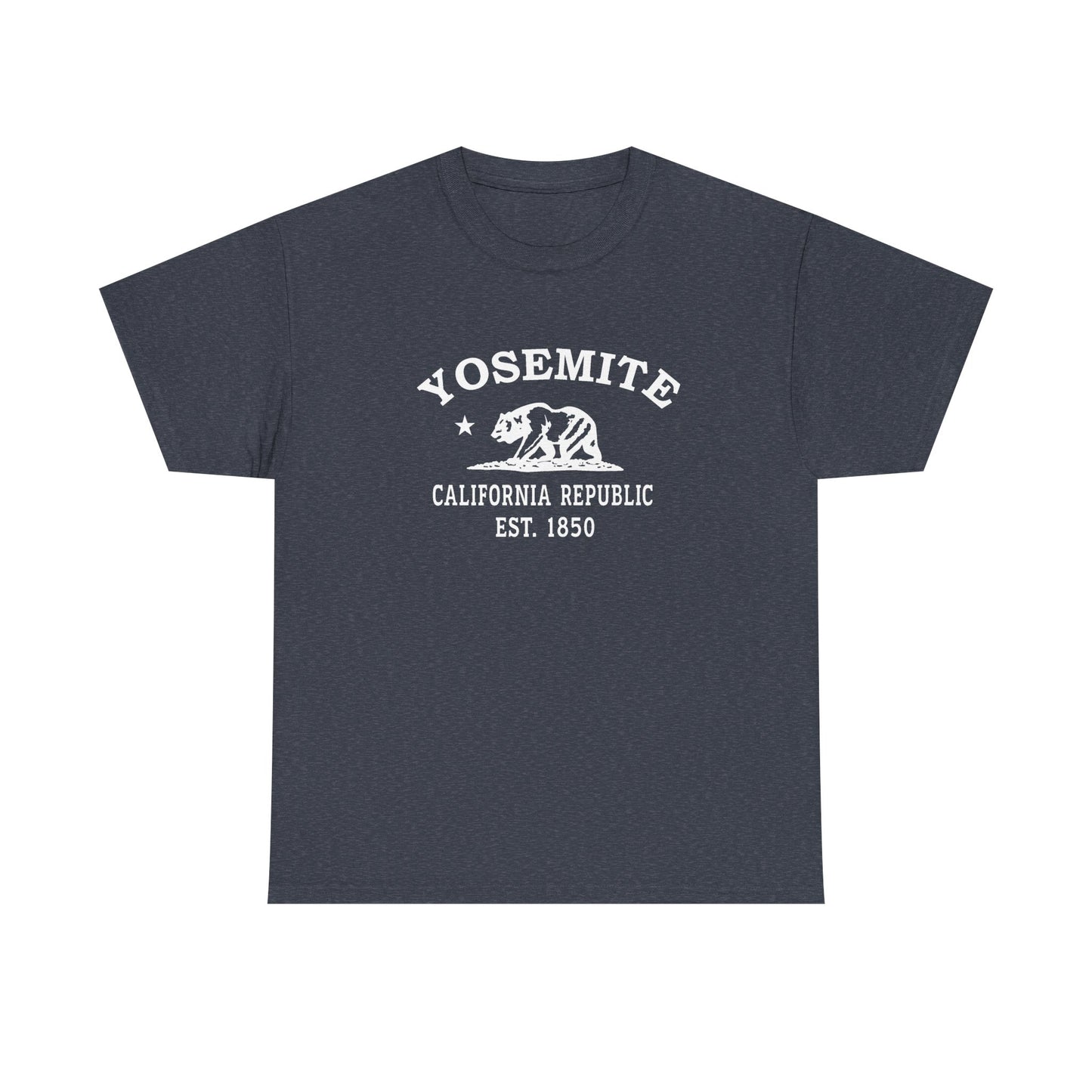 Yosemite California Vintage Retro Unisex Heavy Cotton Tee - White Logo