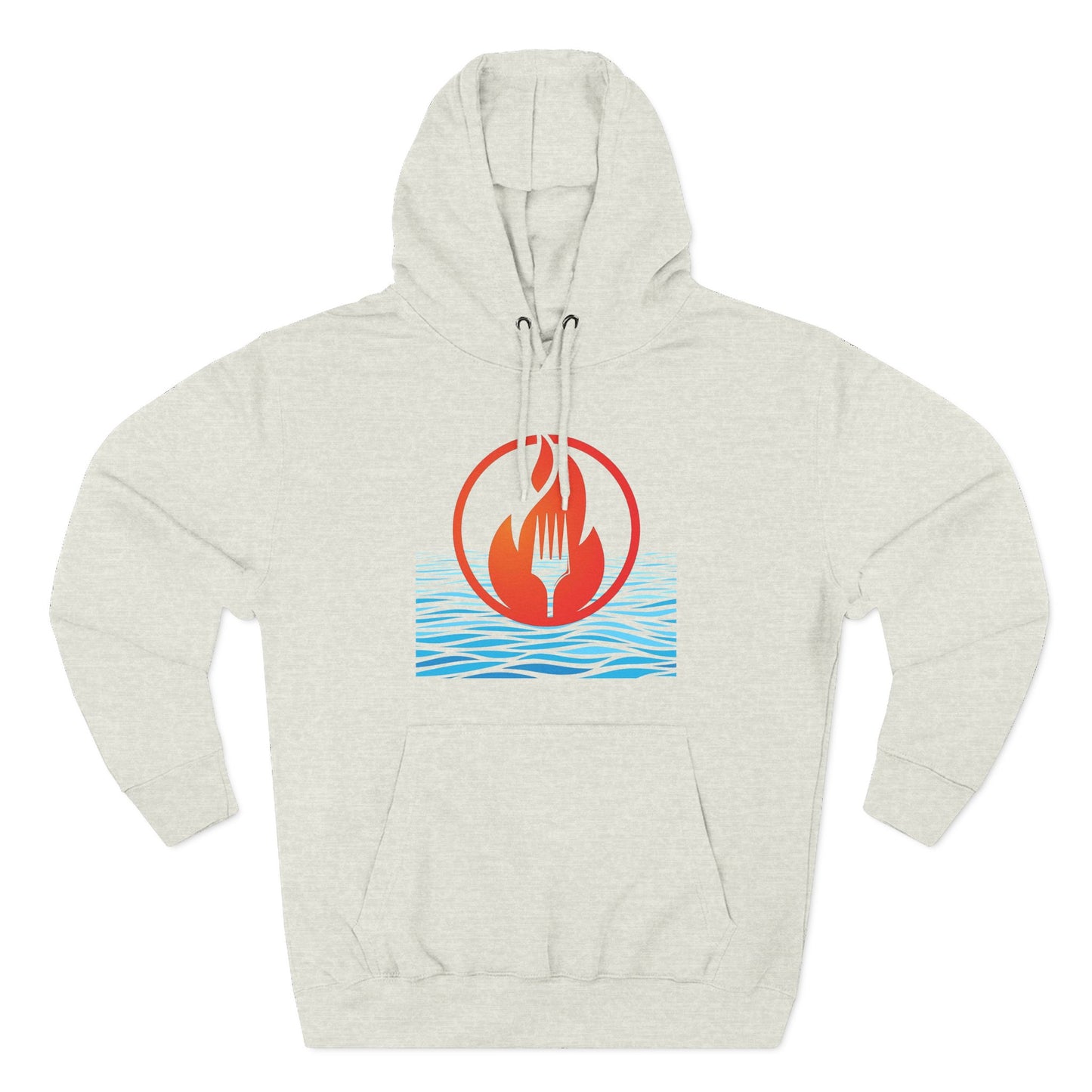 Eat Fire Spring Unisex Heavy Cotton Hoodie - Image Logo