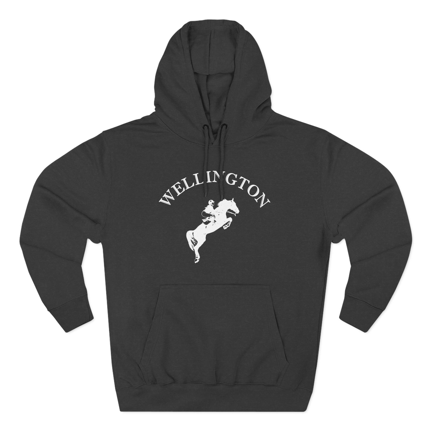 Wellington Florida Vintage Retro Unisex Heavy Cotton Equestrian Hoodie