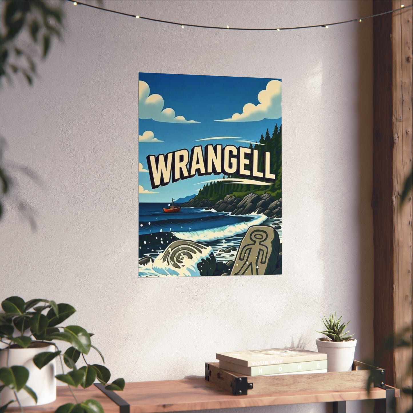 Wrangell Alaska Vintage Retro Giclée Print Art Series Poster