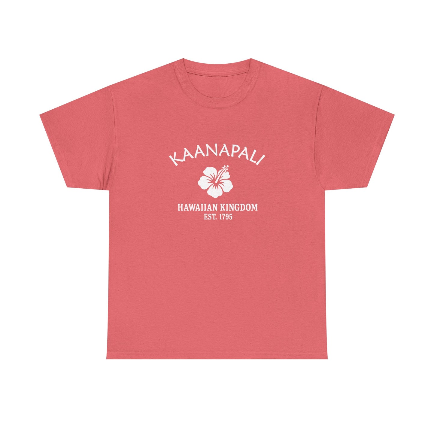 Kaanapali Hawaii Vintage Retro Unisex Heavy Cotton Tee - White Logo