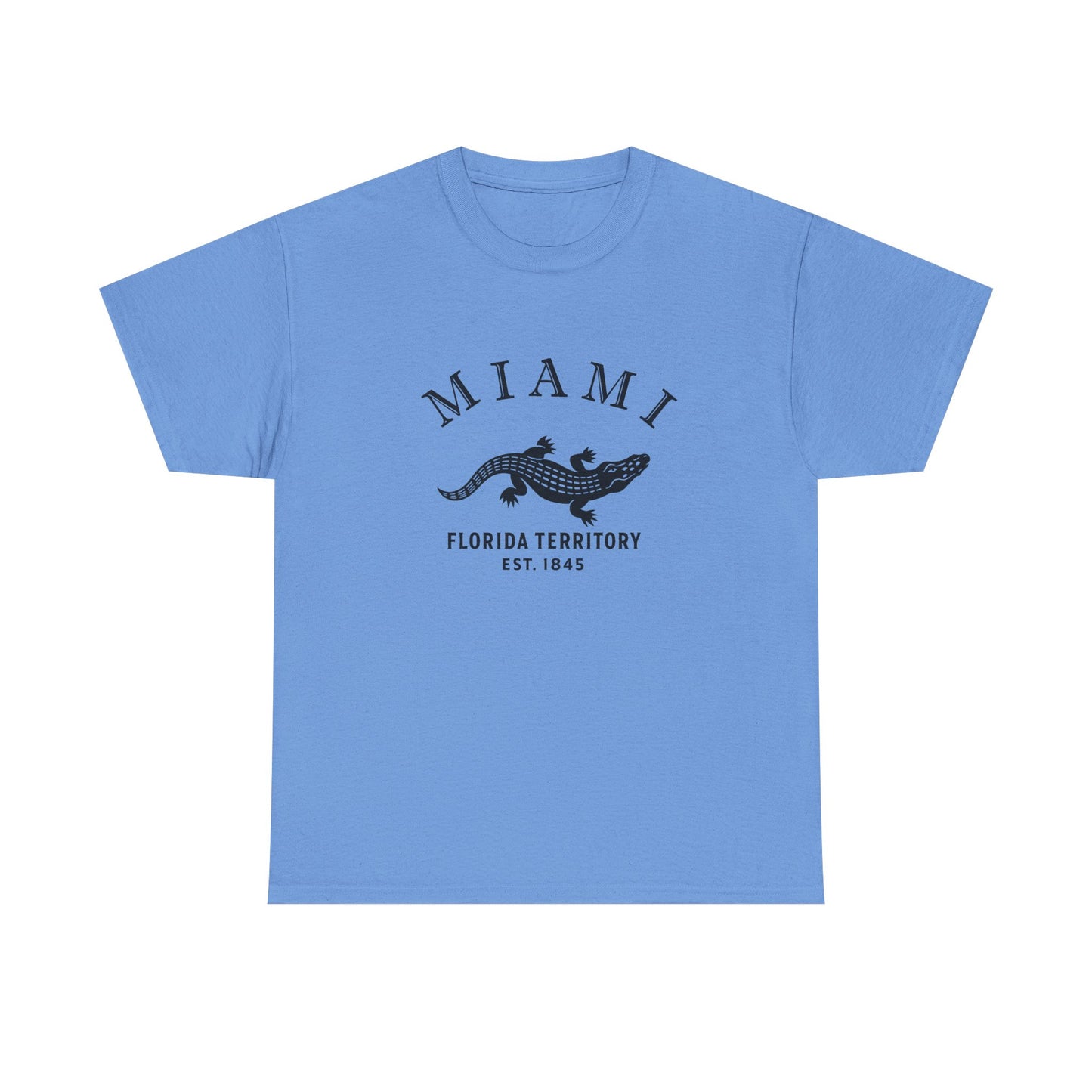 Miami Florida Vintage Retro Unisex Heavy Cotton Tee - Black Logo