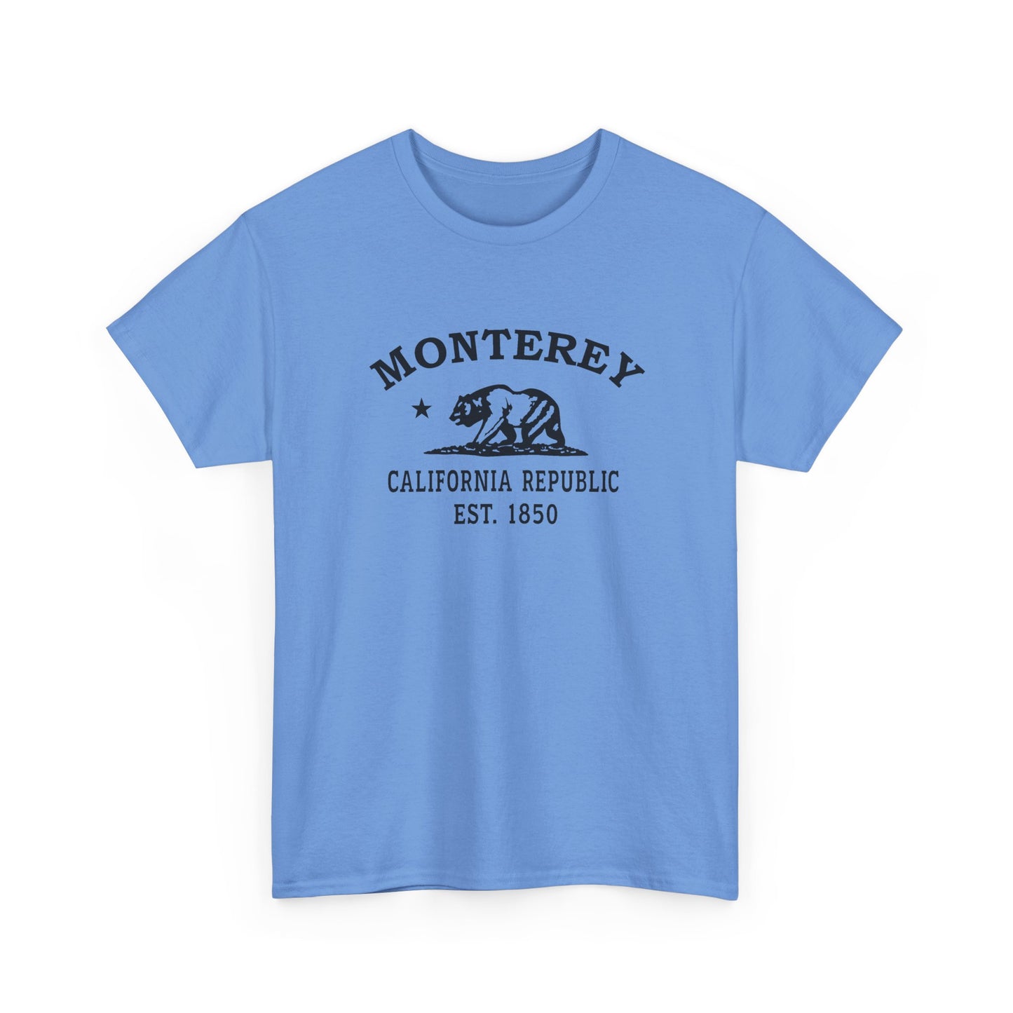 Monterey California Vintage Retro Unisex Heavy Cotton Tee - Black Logo