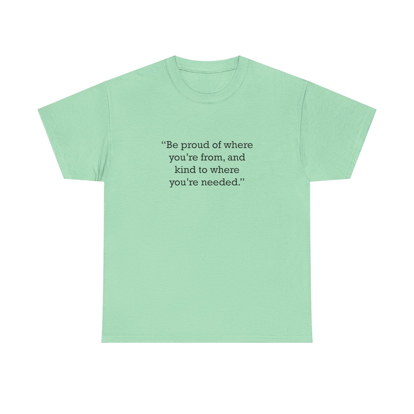 Quote 33 Be Proud Of Vintage Retro Unisex Heavy Cotton Tee - Black Logo