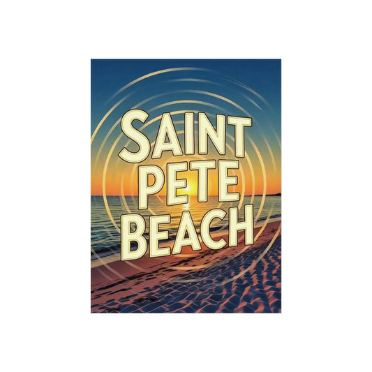 St Pete Beach Florida Vintage Retro Giclée Print Art Series Poster