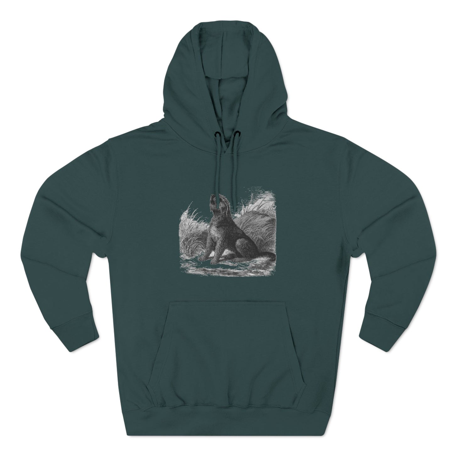 Otterhound Vintage Retro Unisex Heavy Cotton Hoodie - Howling For Fun
