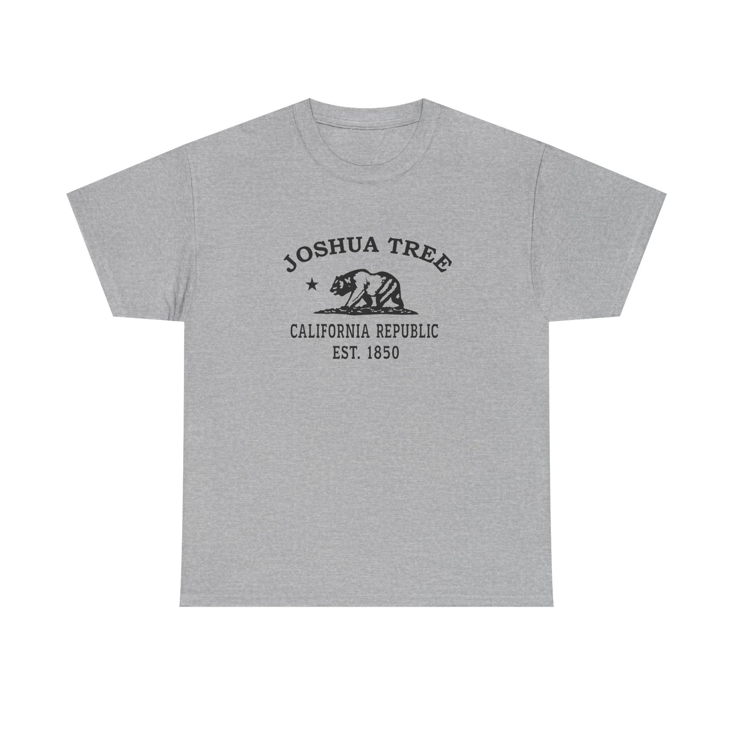 Joshua Tree California Vintage Retro Unisex Heavy Cotton Tee - Black Logo
