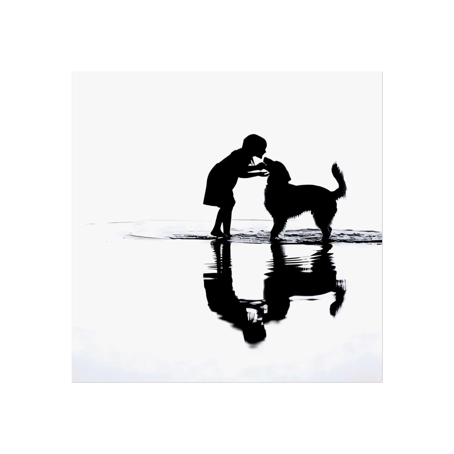 Kiss at Low Tide - Tide & Light Series Giclée Unframed Poster