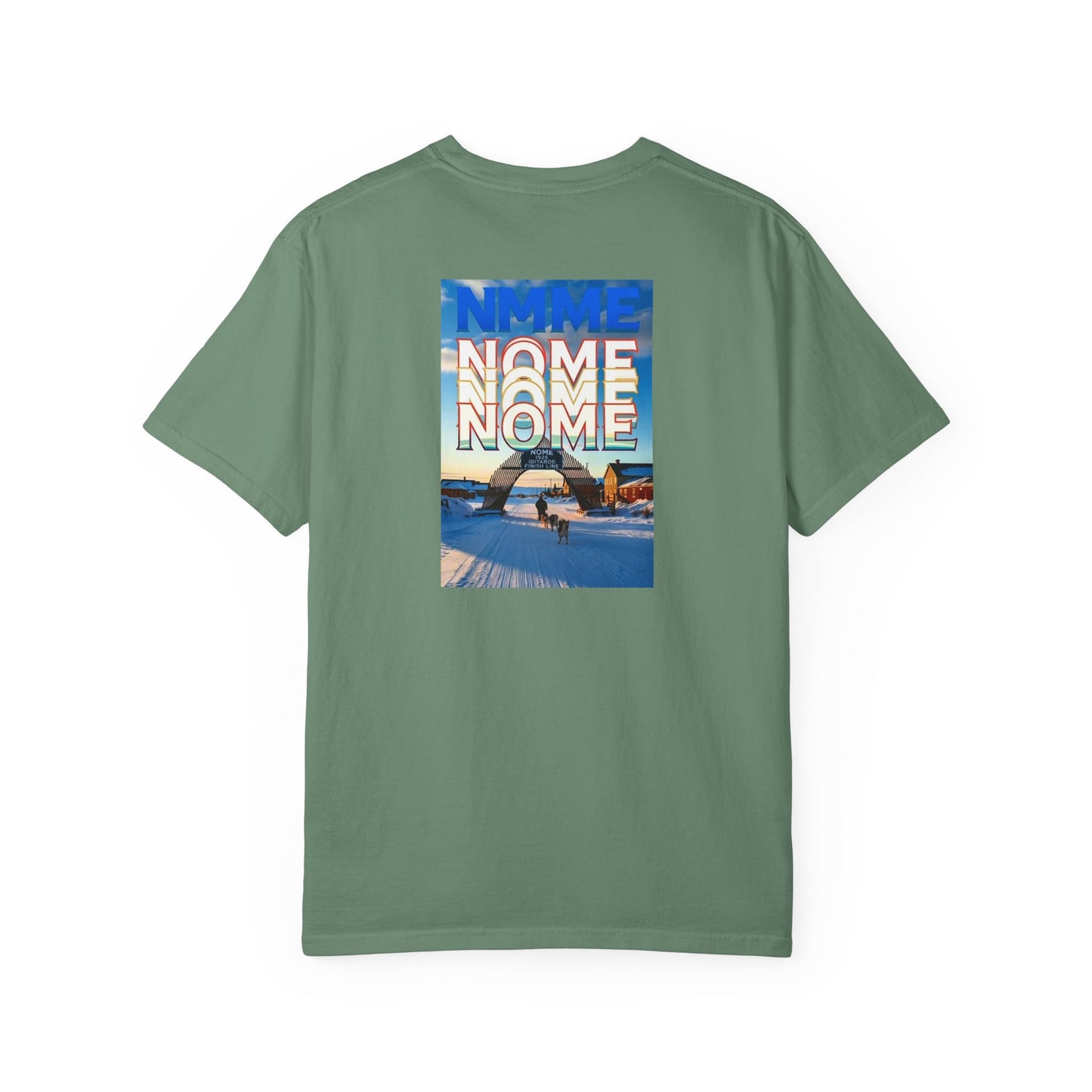 Nome Alaska Vintage Retro Back Printed Art Series Cotton Tee - Black Logo