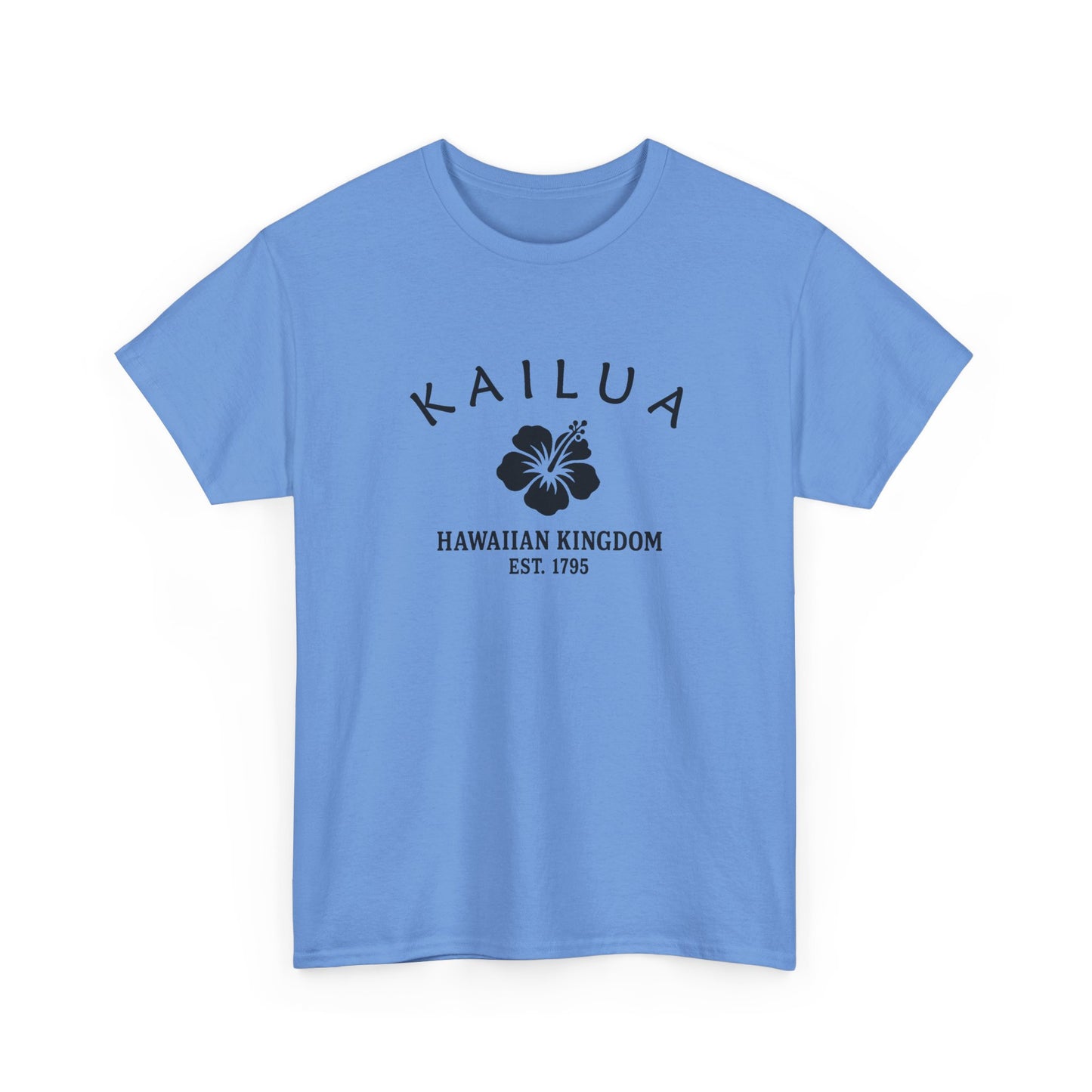 Kailua Hawaii Vintage Retro Unisex Heavy Cotton Tee - Black Logo