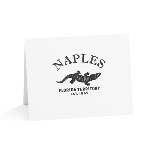Naples Florida Vintage Retro Thank You Card Set - Black Logo