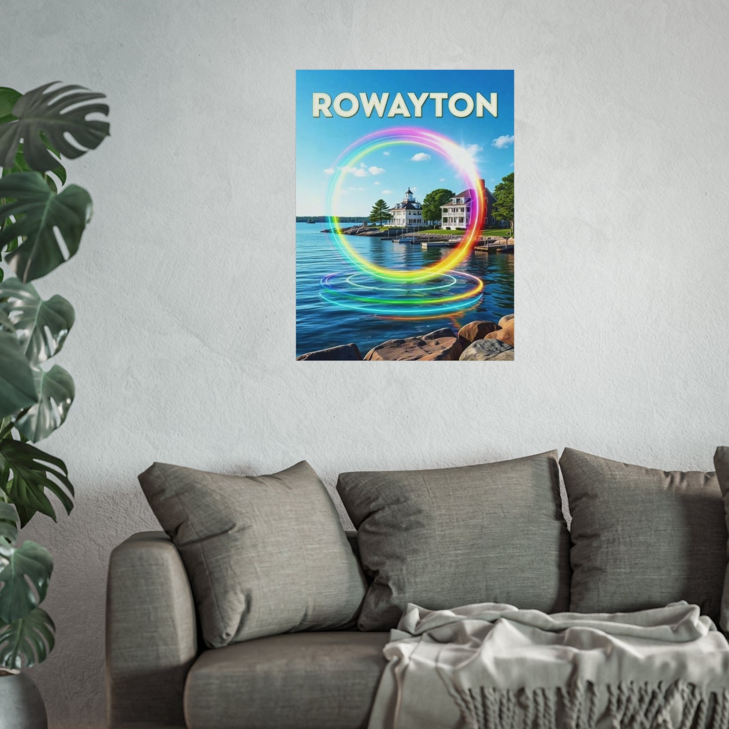Rowayton Connecticut Vintage Retro Giclée Print Art Series Poster