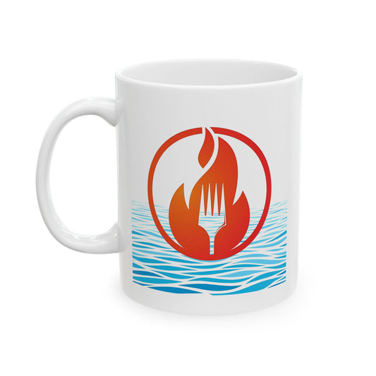 Eat Fire Spring Ceramic Mug - Image Logo