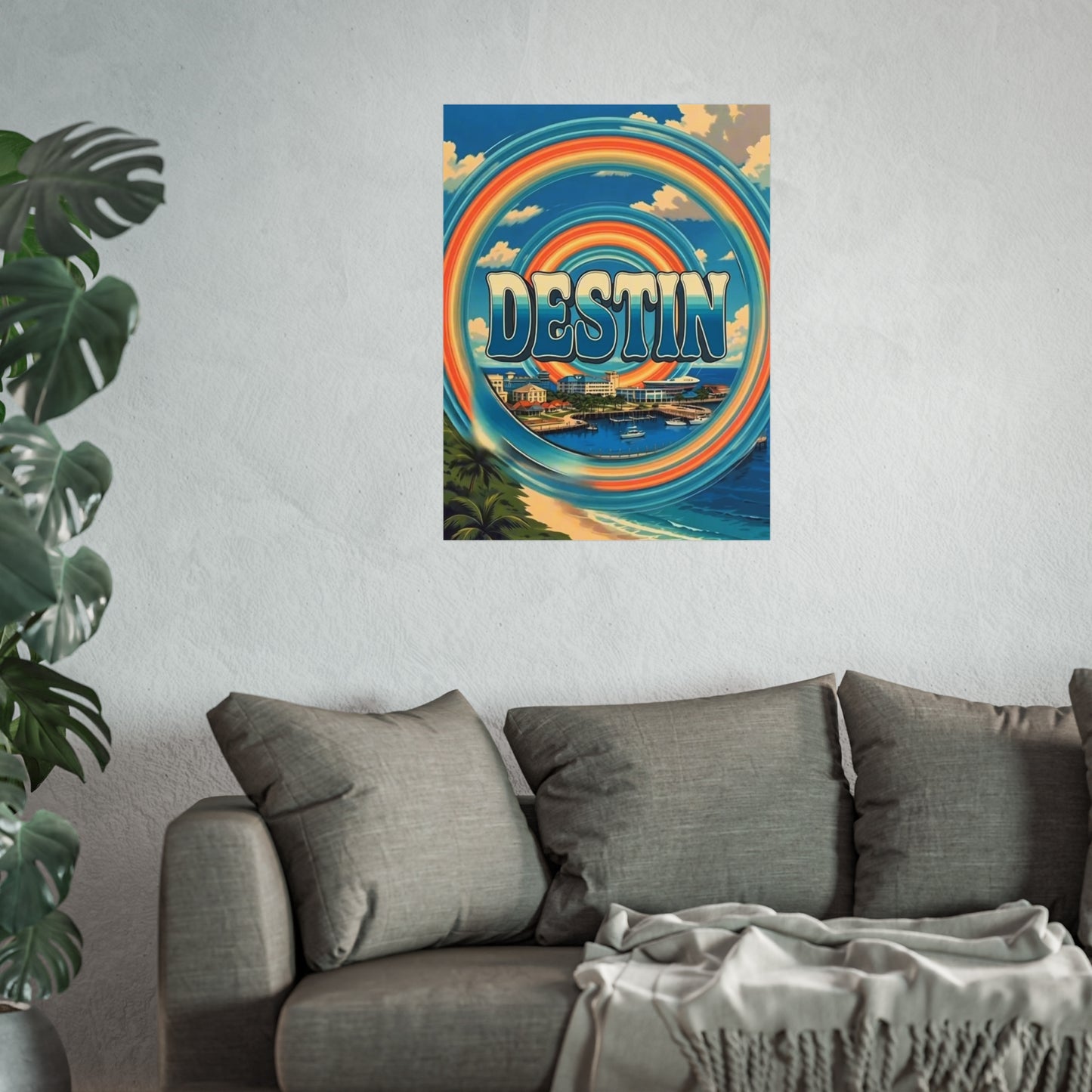 Destin Florida Vintage Retro Giclée Print Art Series Poster