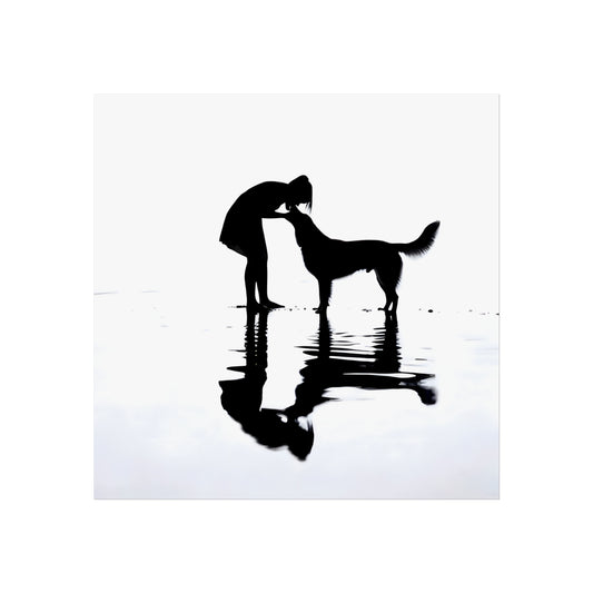 Kiss for the Hound - Tide & Light Series Giclée Unframed Art Print