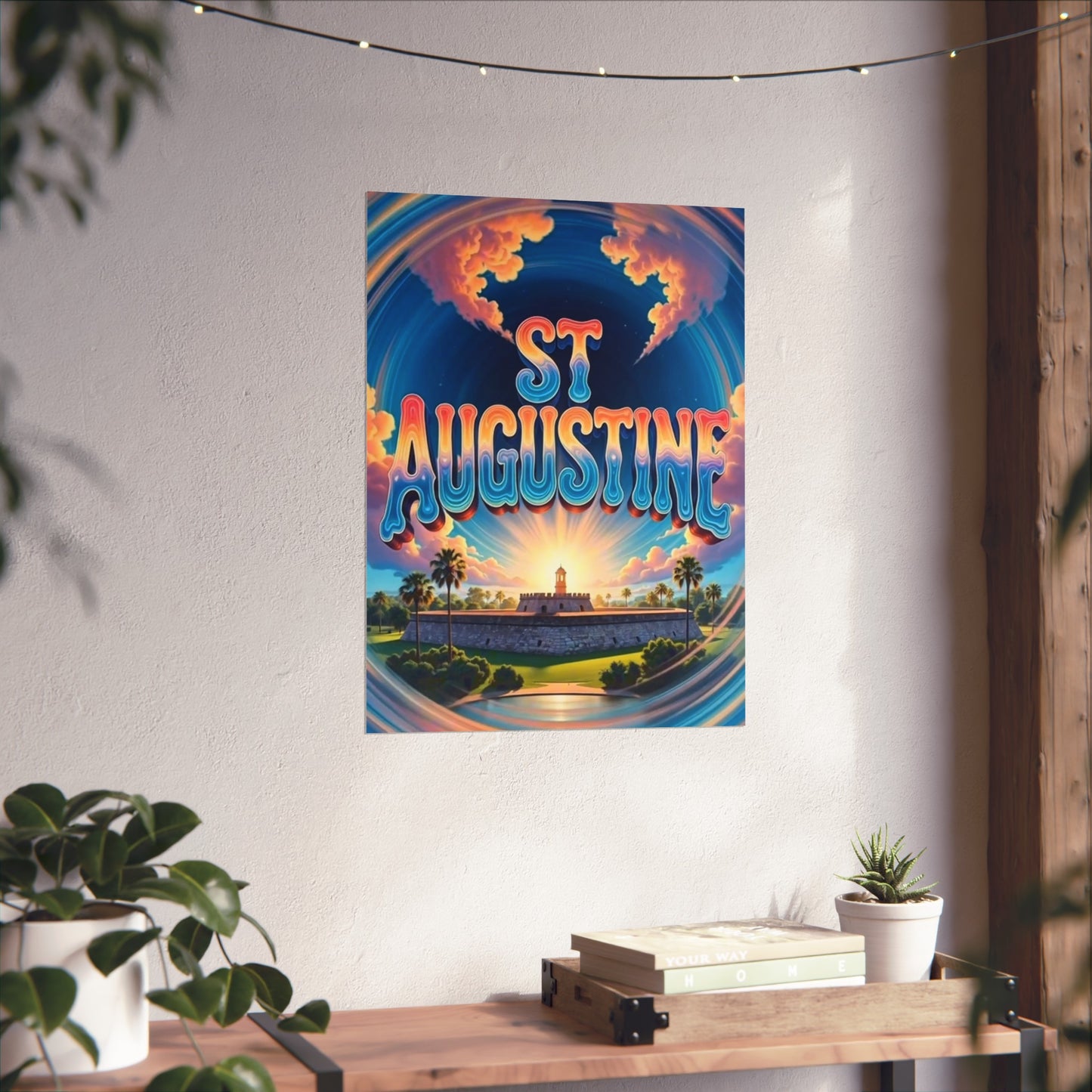 St Augustine Florida Vintage Retro Giclée Print Art Series Poster