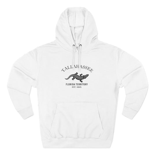 Tallahassee Florida Vintage Retro Unisex Heavy Cotton Hoodie - Black Logo