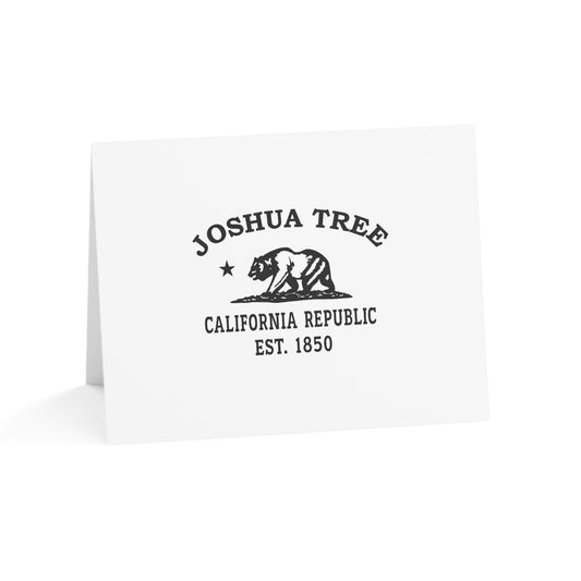 Joshua Tree California Vintage Retro Thank You Card Set - Black Logo