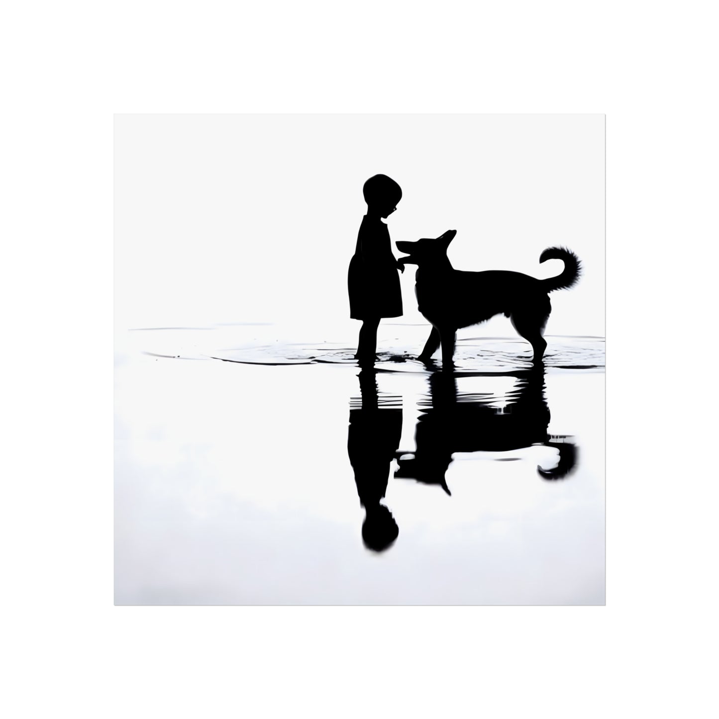 Boy and Hound - Tide & Light Series Giclée Unframed Poster