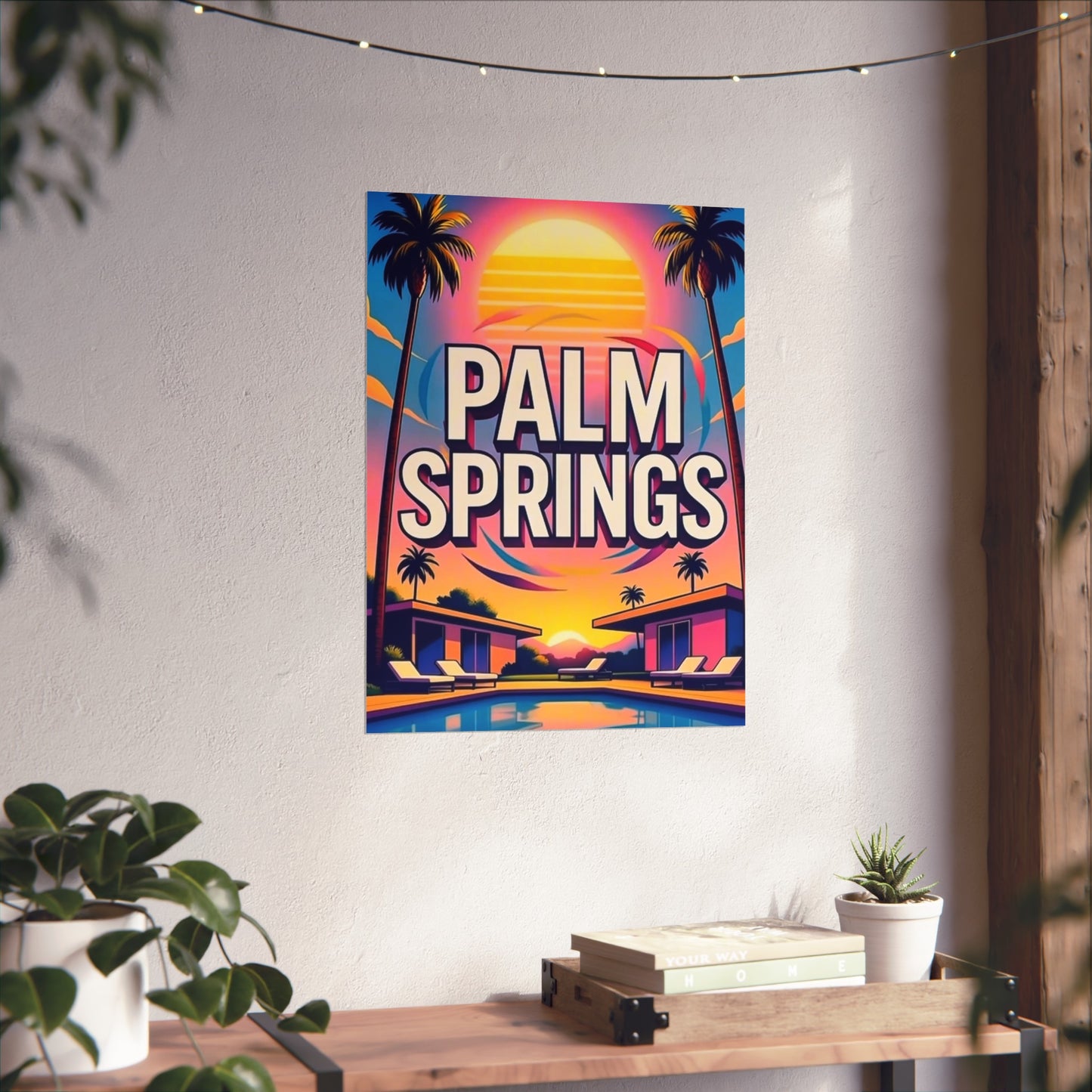 Palm Springs California Vintage Retro Giclée Print Art Series Poster