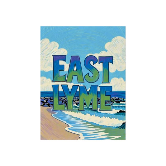 East Lyme Connecticut Vintage Retro Giclée Print Art Series Poster