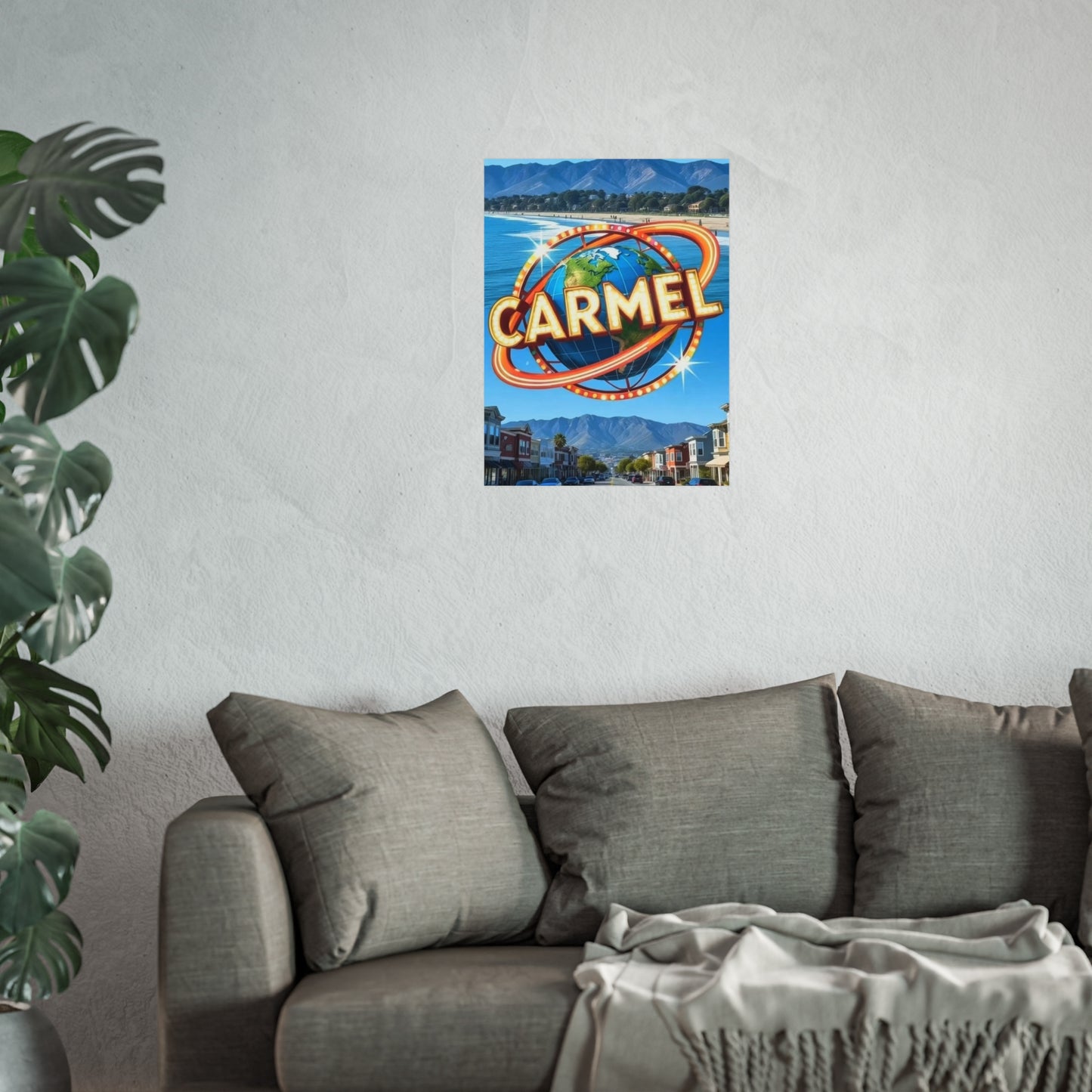 Carmel California Vintage Retro Giclée Print Art Series Poster