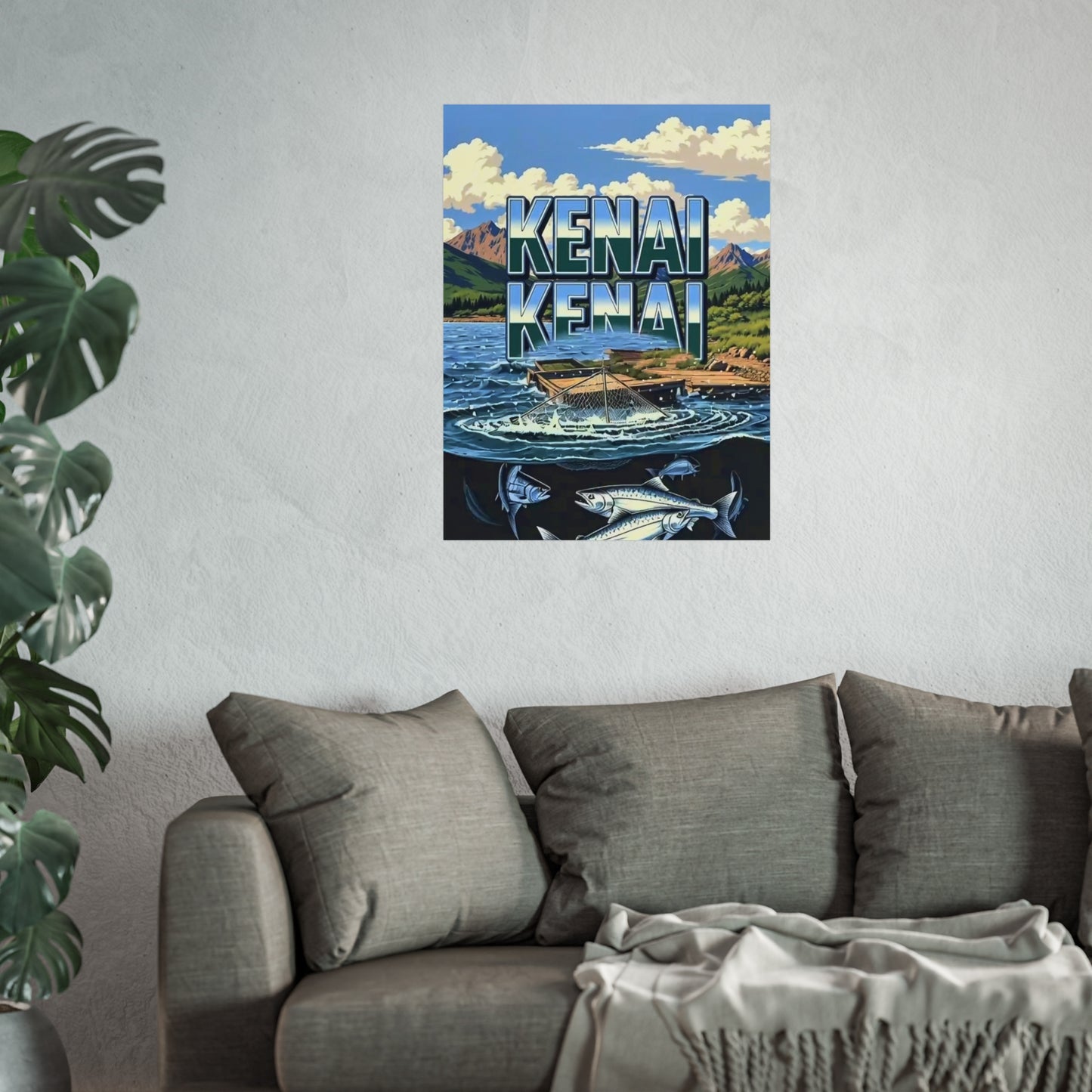 Kenai Alaska Vintage Retro Giclée Print Art Series Poster