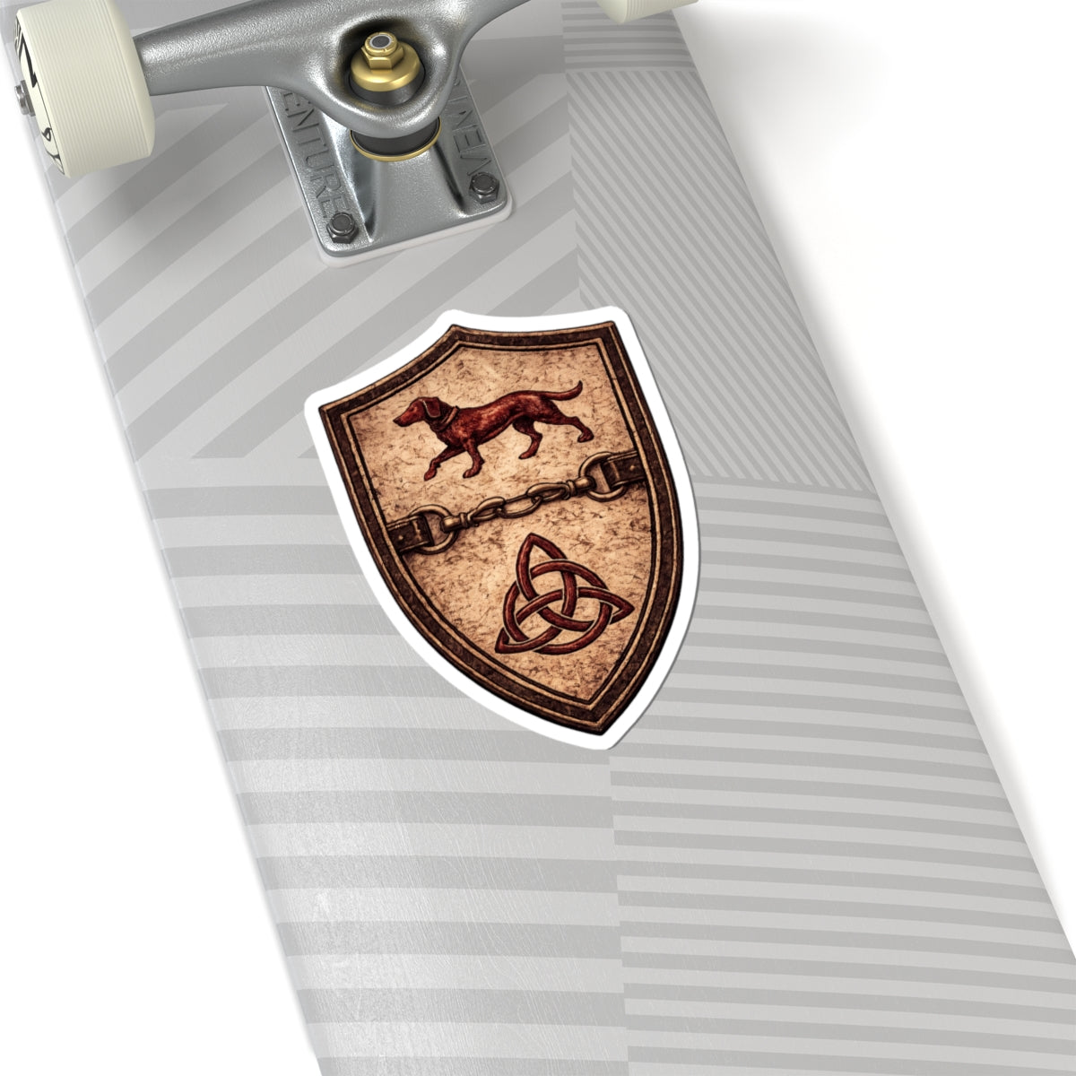 №108 Knight Crest Vinyl Sticker · Live Your Best Knight · Temperantia Fiducia Perseverantia