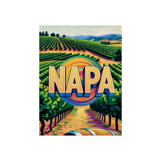 Napa California Vintage Retro Giclée Print Art Series Poster