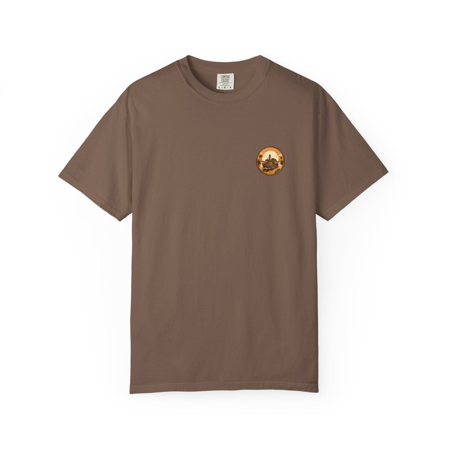 Vintage Retro Jungle River Steamboat Tee — Jungle Explorer