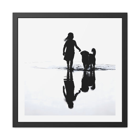 Whitewater Run - Tide & Light Series Framed Art Print