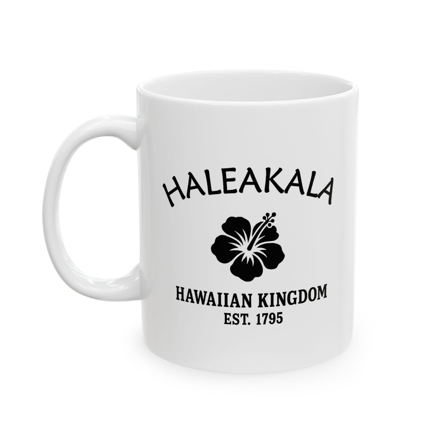 Haleakala Hawaii Vintage Retro Ceramic Mug - Black Logo