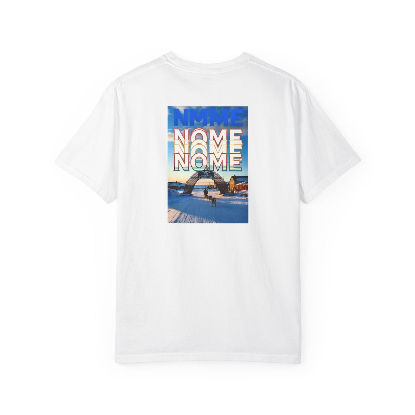 Nome Alaska Vintage Retro Back Printed Art Series Cotton Tee - Black Logo