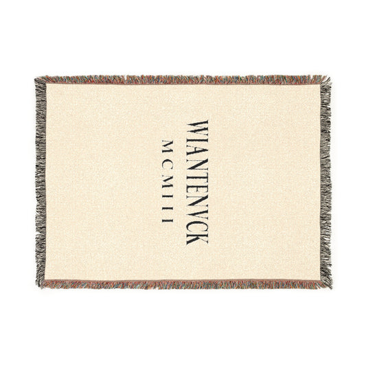 Wiantenuck Cotton Woven Blanket - Text Logo