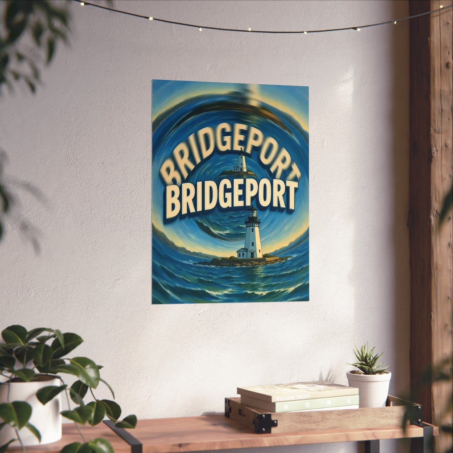 Bridgeport Connecticut Vintage Retro Giclée Print Art Series Poster