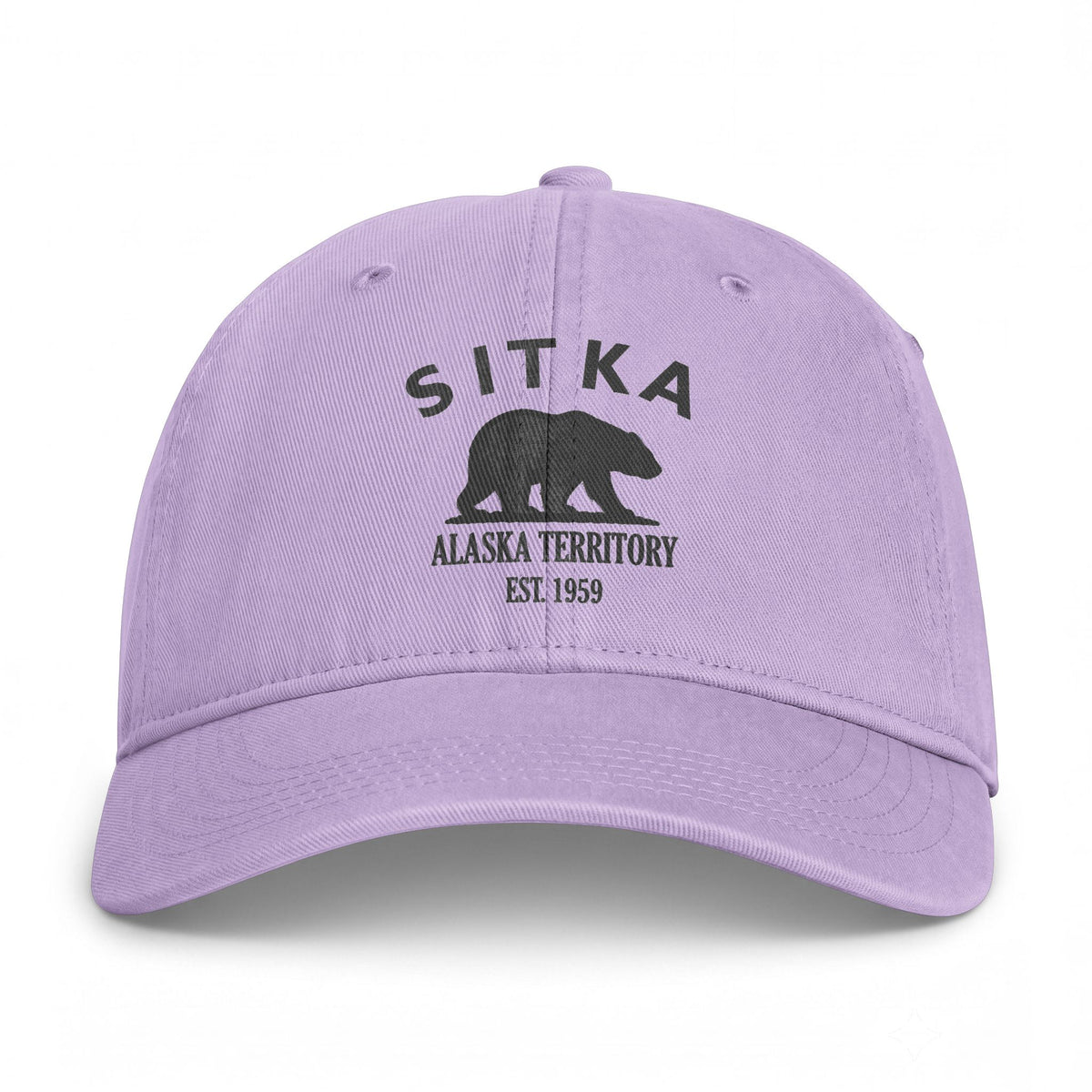 Sitka Alaska Distressed Cotton Cap - Charcoal Print Logo