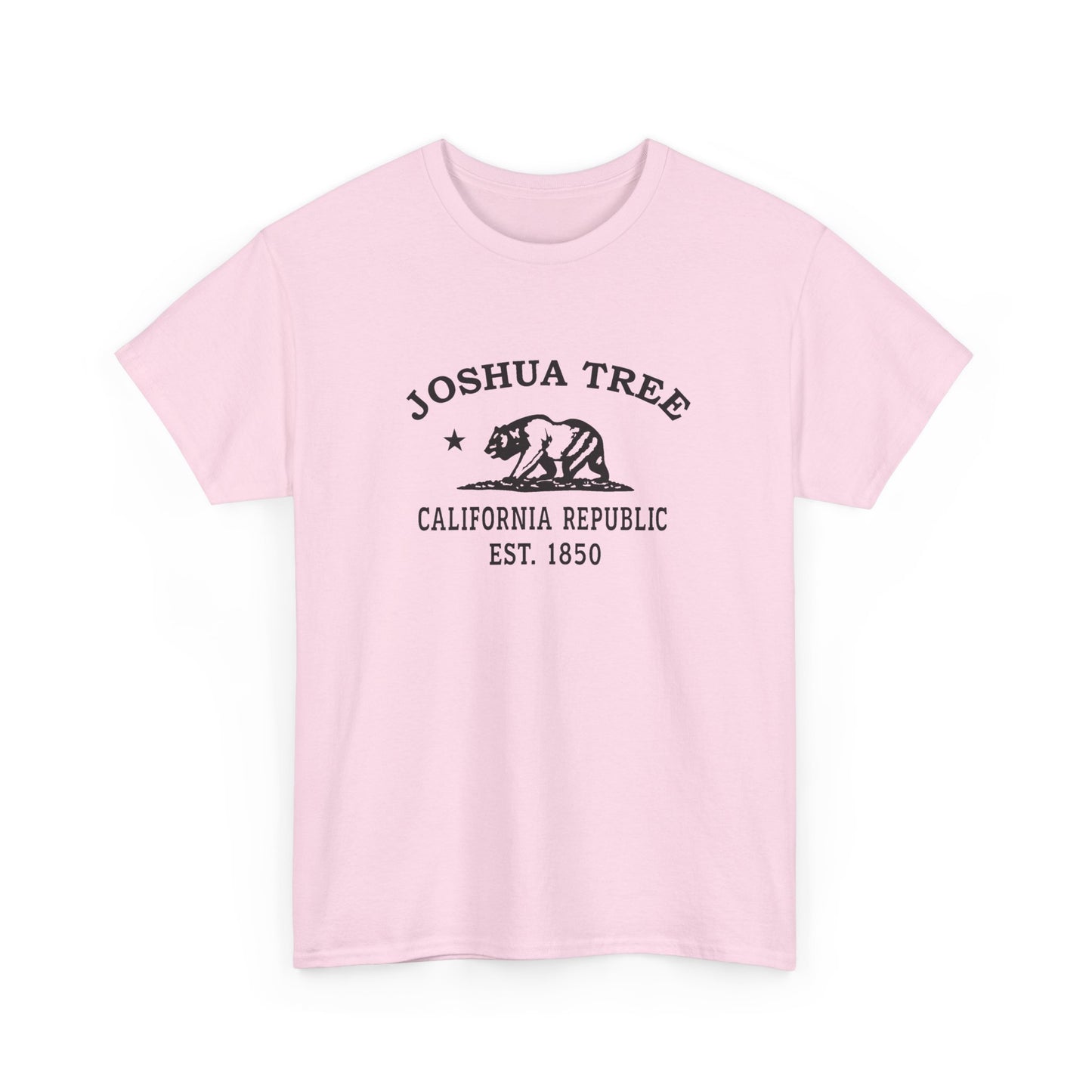 Joshua Tree California Vintage Retro Unisex Heavy Cotton Tee - Black Logo