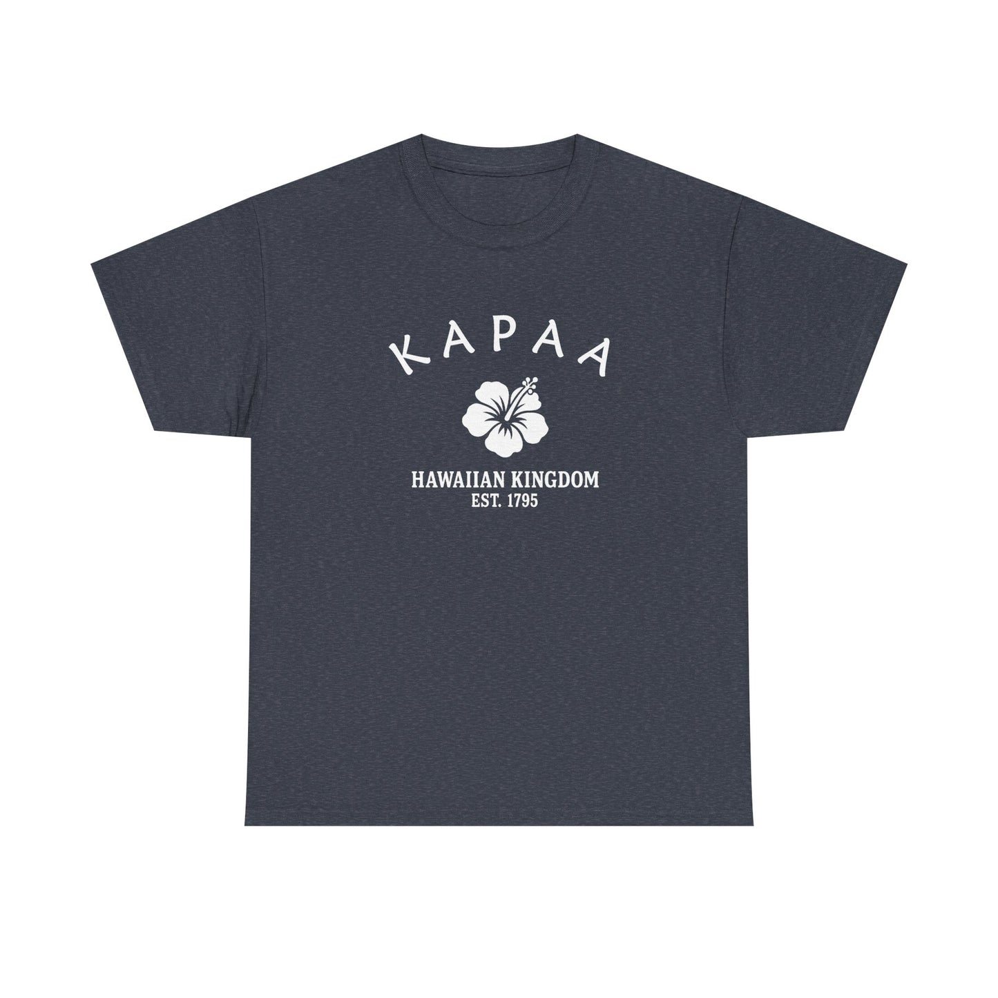 Kapaa Hawaii Vintage Retro Unisex Heavy Cotton Tee - White Logo