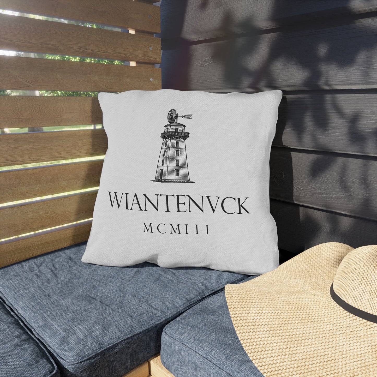 Wiantenuck Outdoor Throw Pillow - Combo Logo