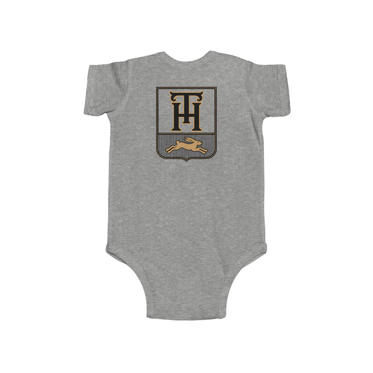 Team Haas Baby Bodysuit | Leaping Hare Seal Onesie | Haas Family Baby Shower Gift | First-Round Draft Pick